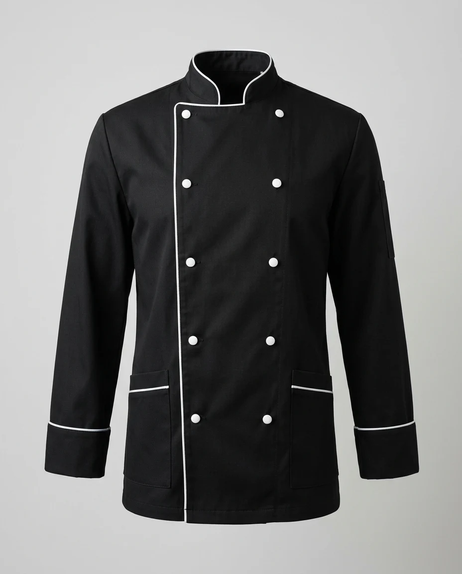 Cinnamon Black Executive Chef Coat — professional uniform, Sri Lanka