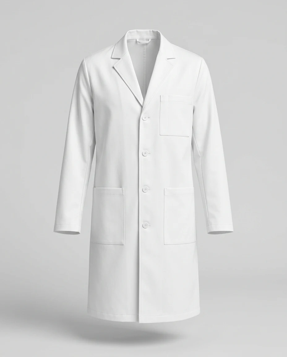 PureCare Long Doctor Coat — professional uniform, Sri Lanka