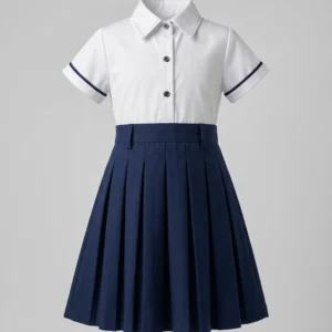 LittleScholar Girls Preschool Frock — professional uniform, Sri Lanka