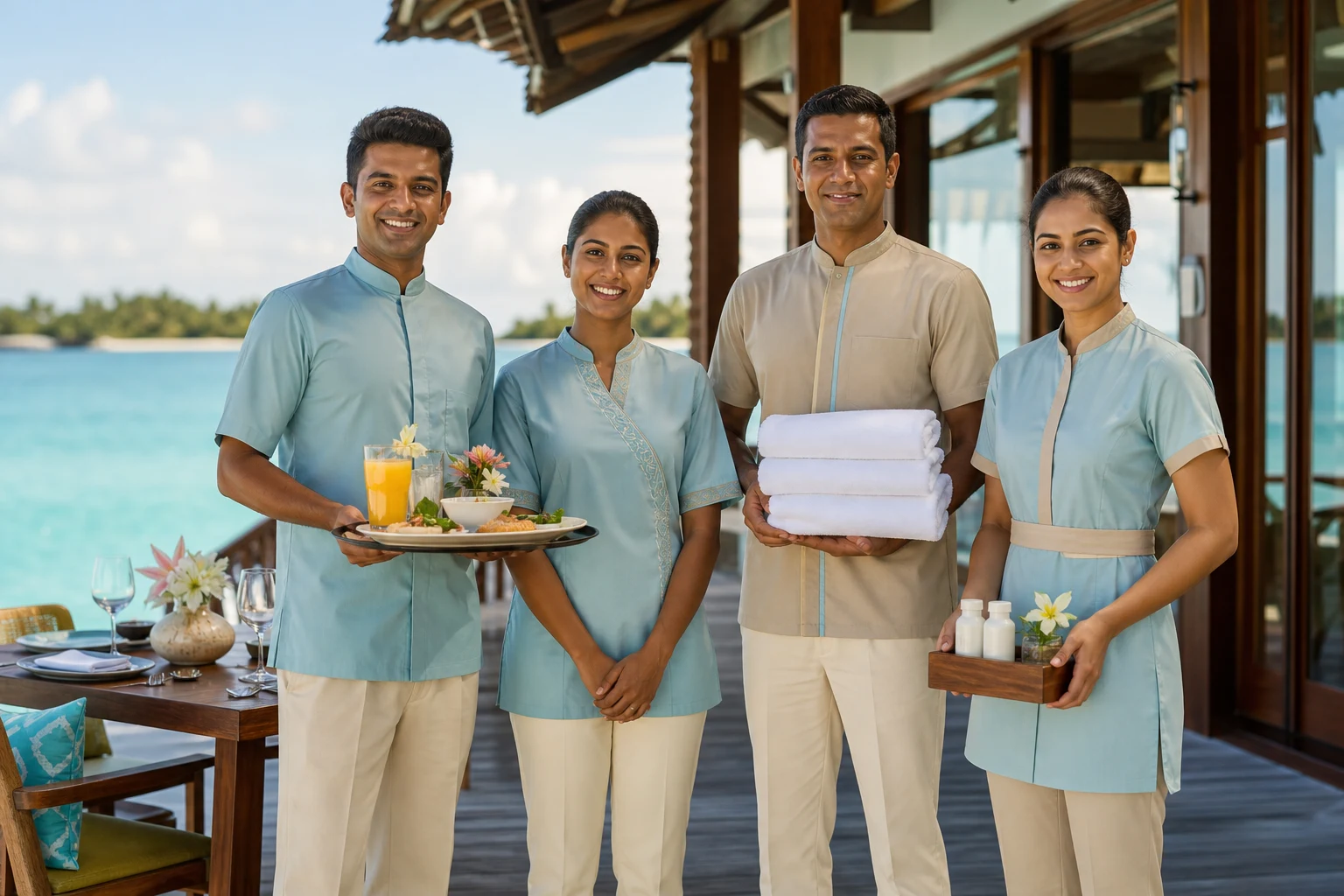 Maldives & GCC Hospitality Uniforms from Sri Lanka